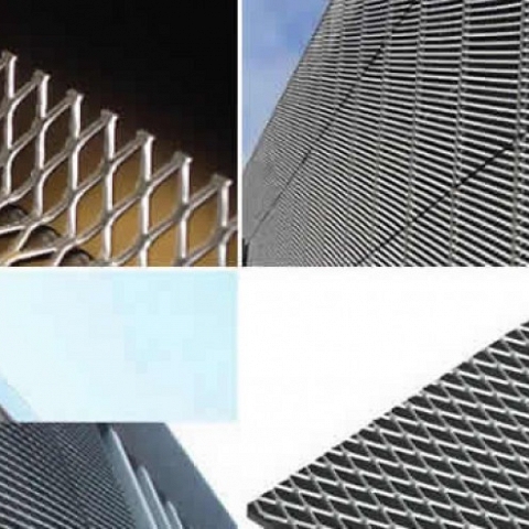 Decorative Expanded Metal Mesh For Architectural Cladding