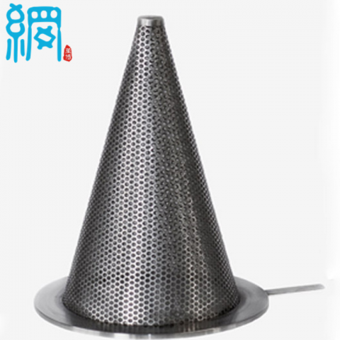 Perforated conical strainer