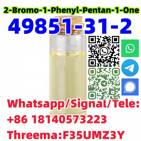 Buy Top Quality cas 49851-31-2 2-Bromo-1-Phenyl-Pentan-1-One EU warehouse 