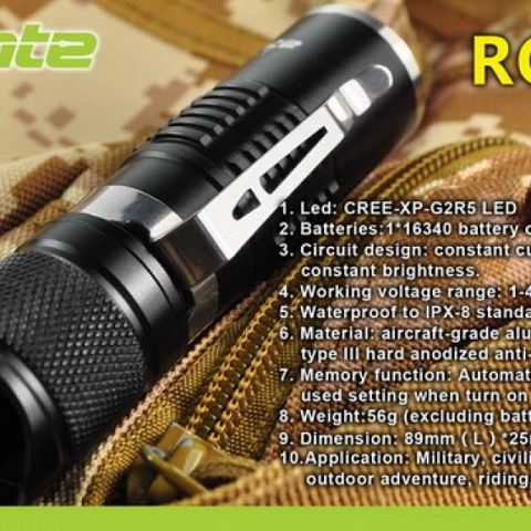 outdoor use LED flashlight RC10-T