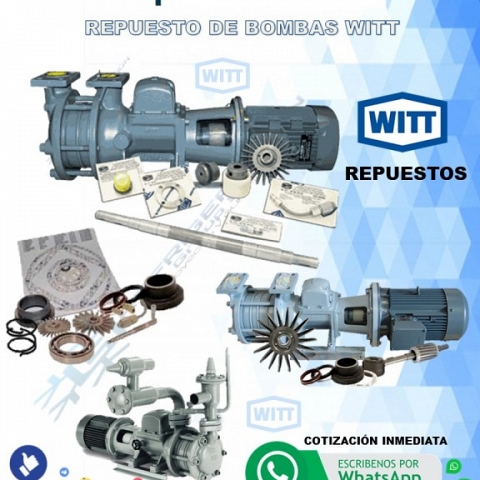 Importacion de Bombas Witt y repuestos