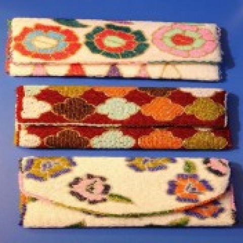 Hand Embroided Bags & Handmade Pearl Clutches & Cell Phone Pouches