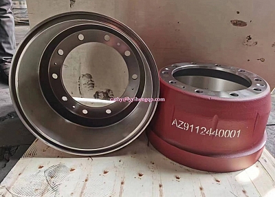 AZ9112440001  WG9231342006 for HOWO Front/Rear Brake Drum cathy@lyyihengqp.com