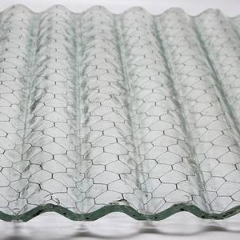 Corrugated or Flat Glass Used Chicken Wire Mesh