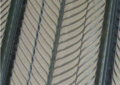 Galvanized high rib lath mesh