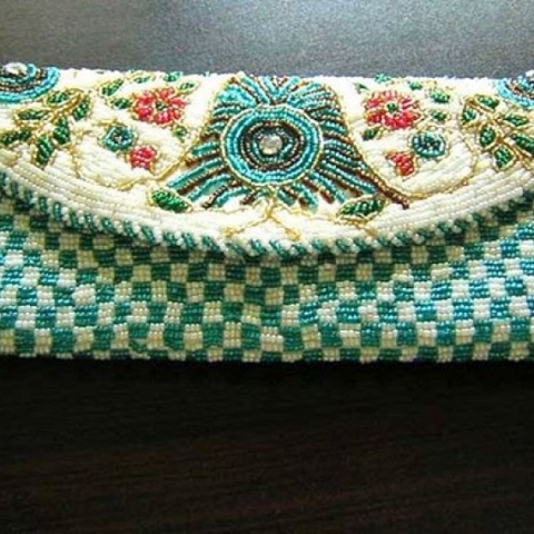 Hand Embroided Bags & Handmade Pearl Clutches & Cell Phone Pouches