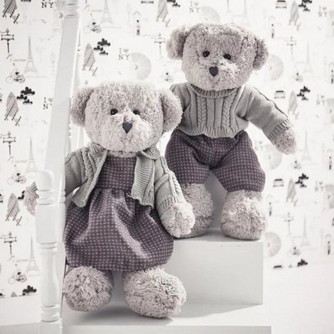   DRESSING COUPLE TEDDY BEAR