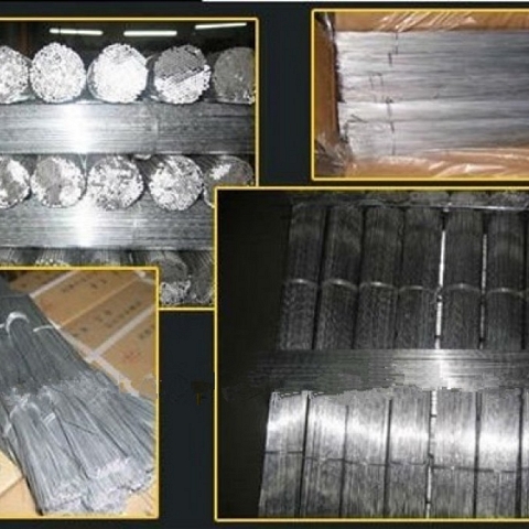 Black / galvanized Straightened Cut Wire