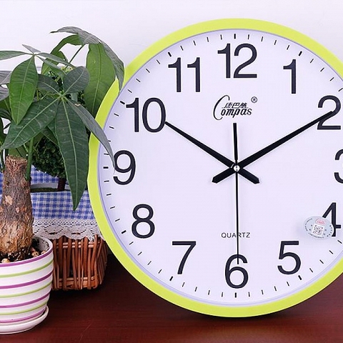 white wall clock