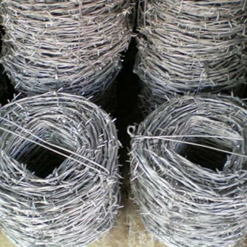 Barbed wire for security fencing