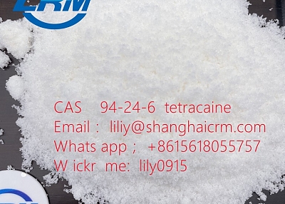 99.9% White Fine Powder Local Anesthetic Drugs Local Lidocaine/CAS 94-24-6 Tetracaine