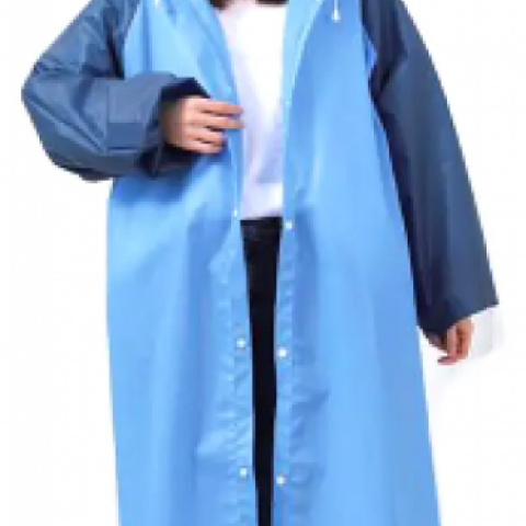 Reusable EVA Poncho Raincoat Without Reflective Lines