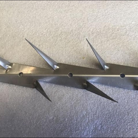 Galvanized Fence Barbed Staples,U Nails Fence Staple,Blunt Tip Wall Spike Strips, Anti Climb Spikes