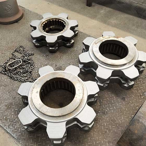 Customized Steel Alloy Hot Forging Sprocket Wheel for Scraper Conveyor