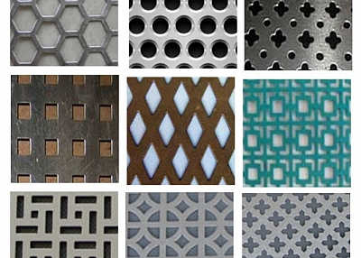 Perforated Metal Screen with Various Hole Patterns