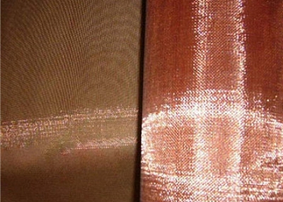 40mesh Pure Copper Woven Wire Mesh Wire Cloth 0.25mm Wire 1.0m Wide