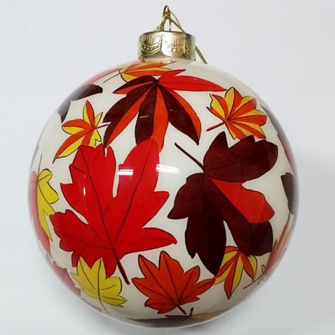 Hand Inside Painted Glass Baubles