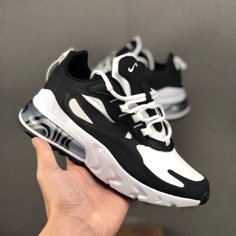 Nike Air Max 270 React in Black For Women/Men nike shoes with arch support