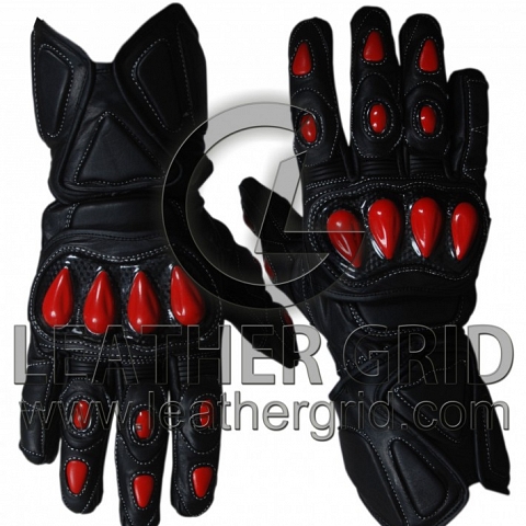 Motorbike Racing Leather Gloves