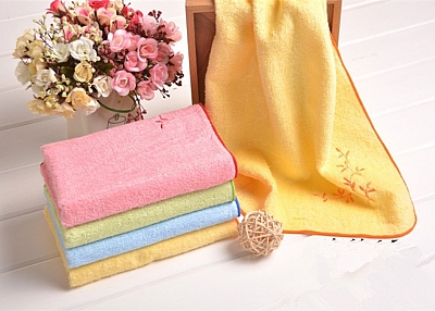   Embroidered beauty towel