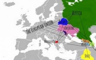 Russia, Poland and Ukraine, Green Globe (By Sylodium, international trade directory)