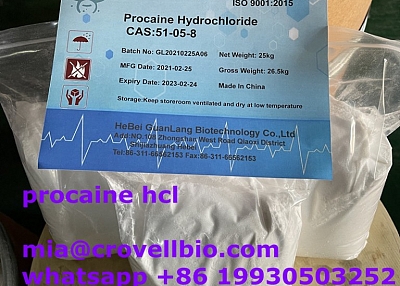 procaine supplier in China  whatsapp +86 19930503252 