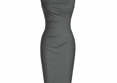 V Neck Mid Length Cocktail Party Pencil Dresses