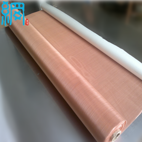 COPPER WOVEN WIRE MESH ROLLS 