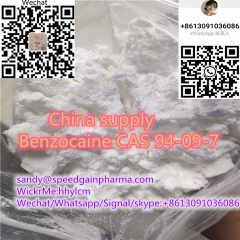 China supply Benzocaine CAS 94-09-7,whatsapp:+8613091036086,sandy@speedgainpharma.com