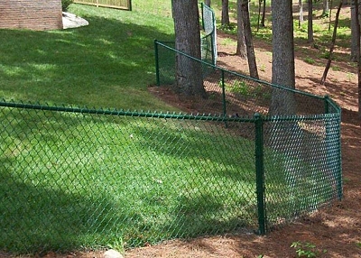 Green Chain Link Fence Fabric