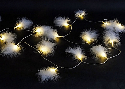 Warm White Led Feather Lights