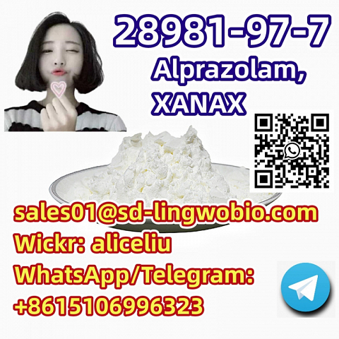 Factory Supply 28981-97-7 Alpr azo lam, XANAX 