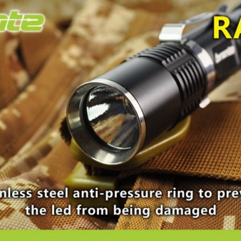 Super bright LED flashlight for outdoor use