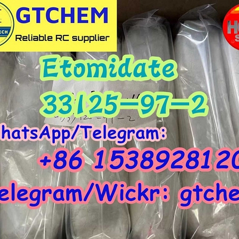 Research chemicals Etomidate powder for sale Cas 33125-97-2 strong effects supplier Telegram/Wickr: 