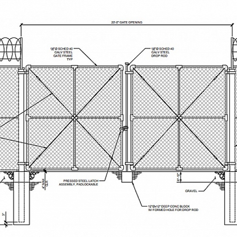 CHAIN LINK MESH FENCE