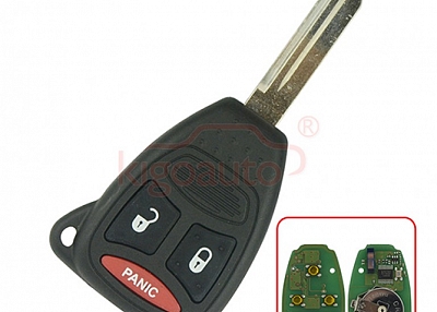 KOBDT04A Remote head key large big button 2 button with panic 315Mhz for Chrysler