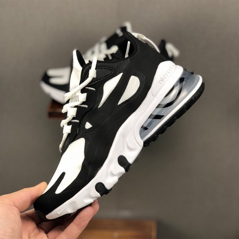 Nike Air Max 270 React in Black For Women/Men nike shoes with arch support