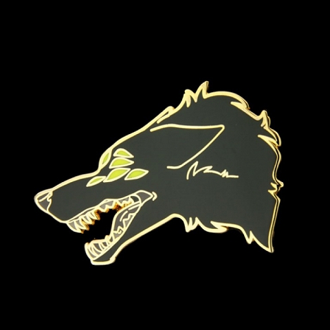 Wolf Enamel Pins