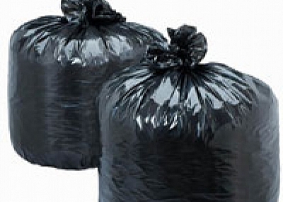 green garbage bags