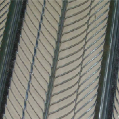 Galvanized high rib lath mesh