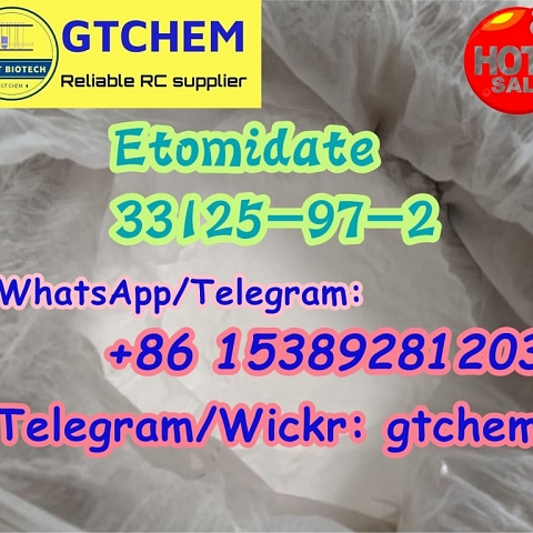 Research chemicals Etomidate powder for sale Cas 33125-97-2 strong effects supplier Telegram/Wickr: 