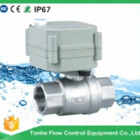 DN20 NSF61 water controller timer garden stainless steel electric motor ball valve T20-S2-A