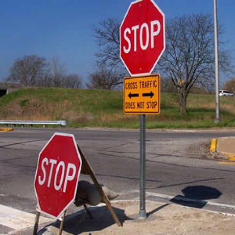 Square Sign Post