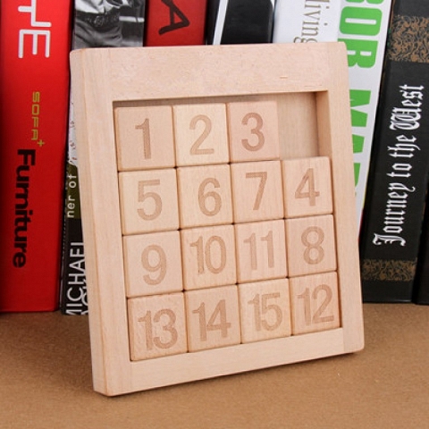 Wooden sudoku toy