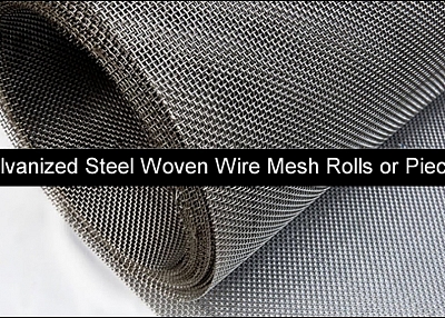 Galvanized Mesh, Woven Square Hole 12mesh x 12 mesh x 29 gauge