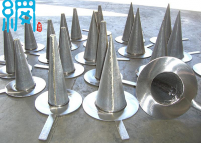 Stainless steel conical strainer for pipeline coarse filtration