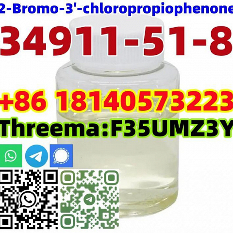 Buy Manufacturer High Quality CAS 34911-51-8 2-Bromo-3'-chloropropiophen with Safe Delivery