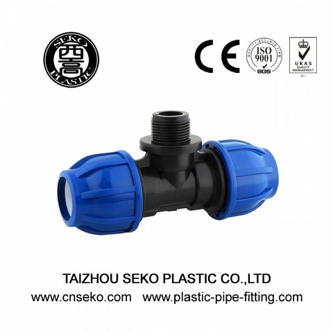 Agricultural Irrigation Male Tee 20mm-110mm Push Fittings