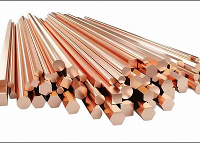 Copper Hexagonal Bar