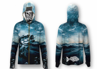 Summer breathable printed ice silk fishing suit